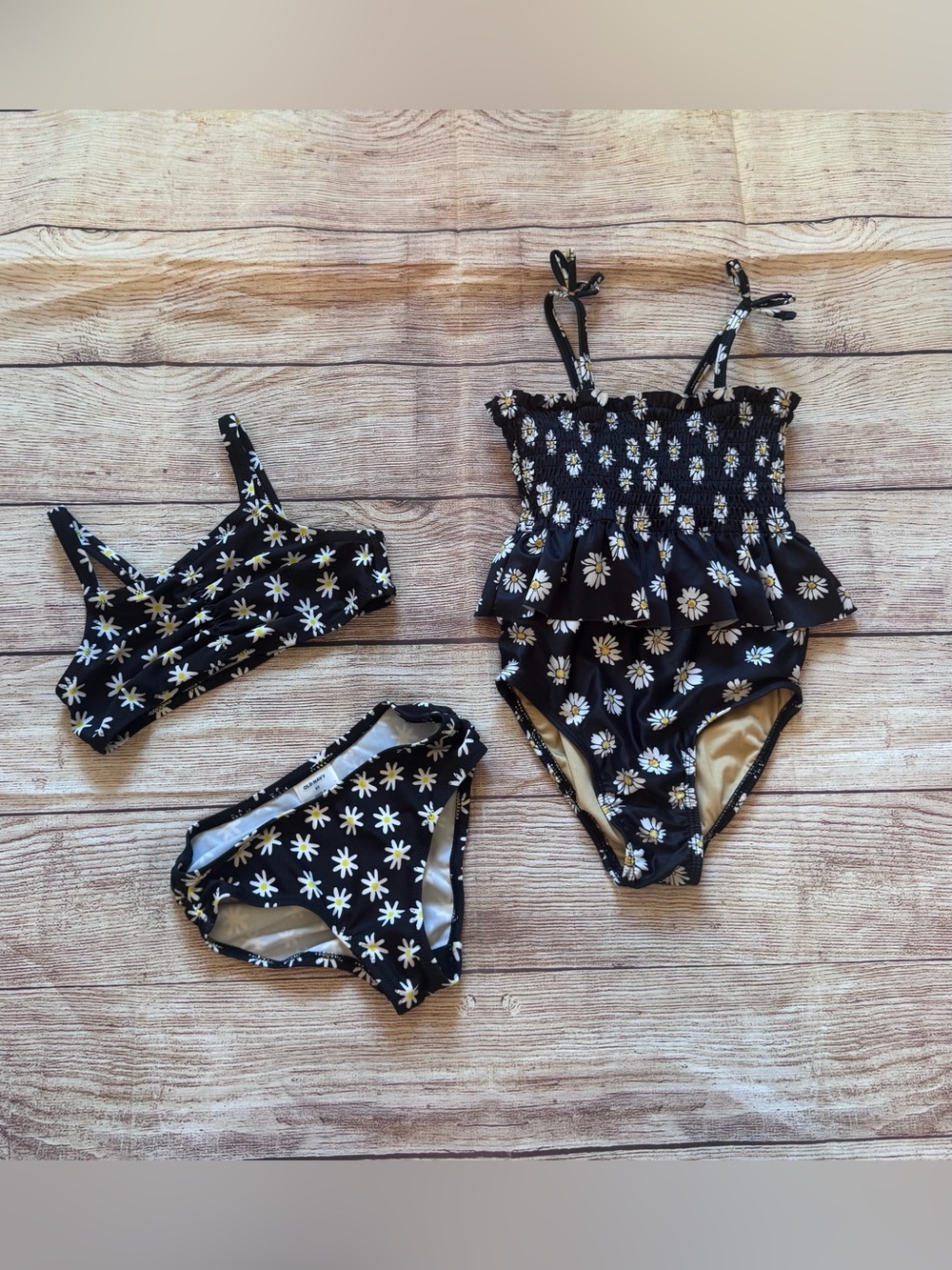 Old Navy Daisy Print Swimsuits